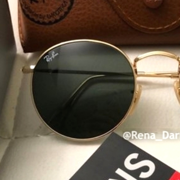 Ray-Ban Round Metal RB3447 Green Lens New - Picture 3 of 13